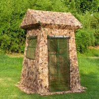 Outdoor Patrol Tent with Door Curtain, Emergency Command Shelter for Single/Double Person, Sunshade Tent