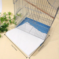 100PCS Disposable Bird Cage Liners Absorbent Non-Woven Parrot Cage Tray Pads