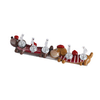 Cute Dachshund Magnetic Nail Practice Holder with 5 Clear Tips for Beginners