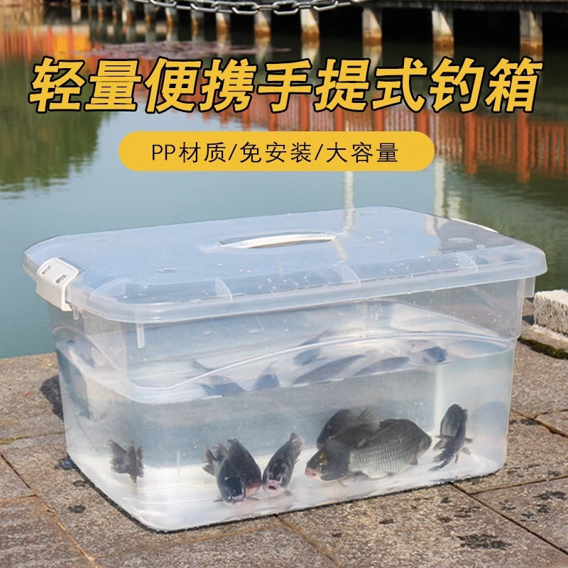 Portable Thickened Fishing Box Live Fish Bucket Turtle Breeding Tank Car Trunk Live Fish Container