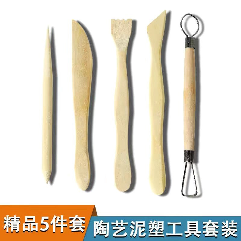 Clay Modeling Tool Set for Pottery and Sculpture