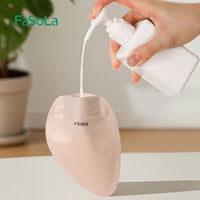 FaSoLa Travel Squeeze Pouches for Toiletries, Shampoo, Lotion, and Face Wash