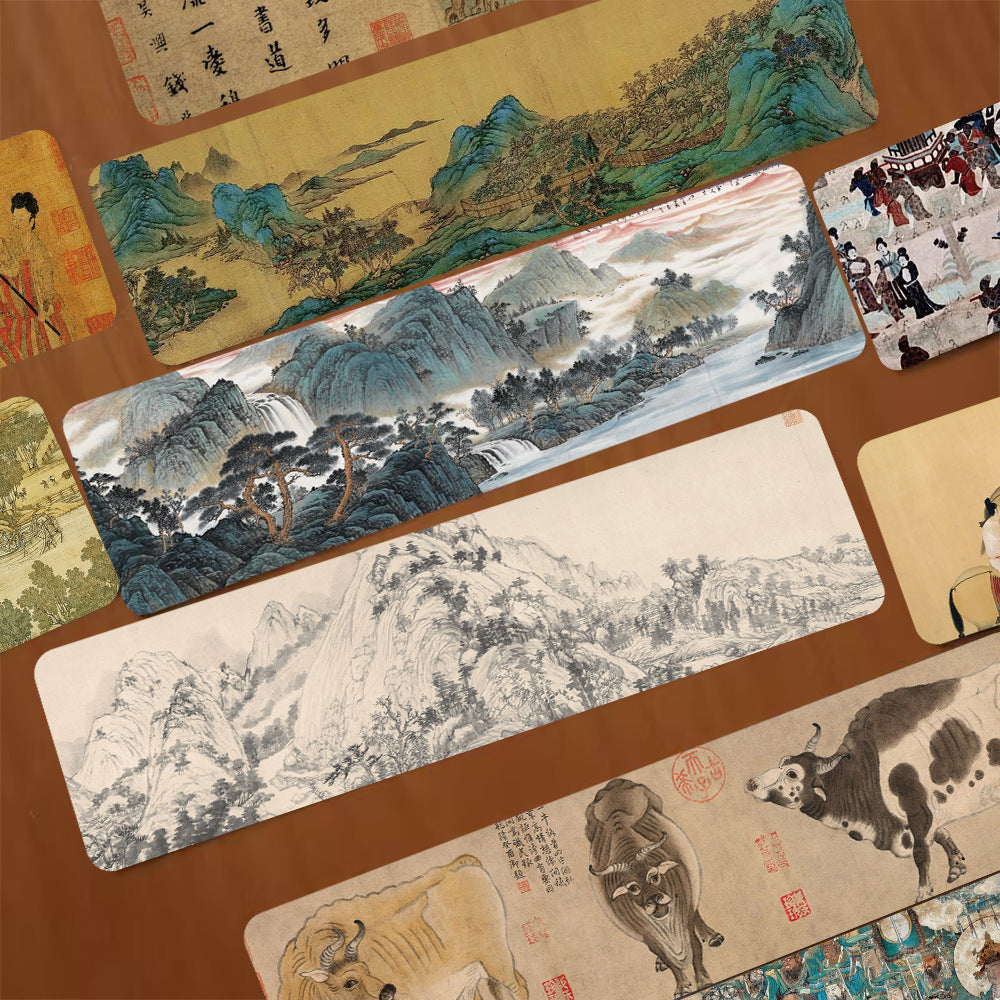 30-Piece Vintage Chinese Painting Bookmark Set for Students and Book Lovers