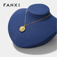 Premium Microfiber Necklace Display Bust for Jewelry Storefronts and Showcases