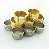 Adjustable Metal Thimble Finger Protector for Sewing and DIY Crafts