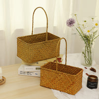 Nordic Style Seagrass Woven Basket Set for Wedding Favors and Storage