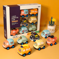 Kids Inertia Car Toy Set for Toddlers, Boys and Girls, Durable Model Vehicles
