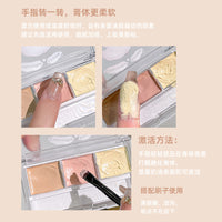 Armosu 3-Color Concealer Palette for Dark Circles, Acne Scars, Spots, and Blemishes - Waterproof Face Contour & Brighten
