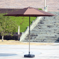 Outdoor Patio Garden Market Umbrella with UV Protection, Large Sunshade for Beach, Booth, or Leisure