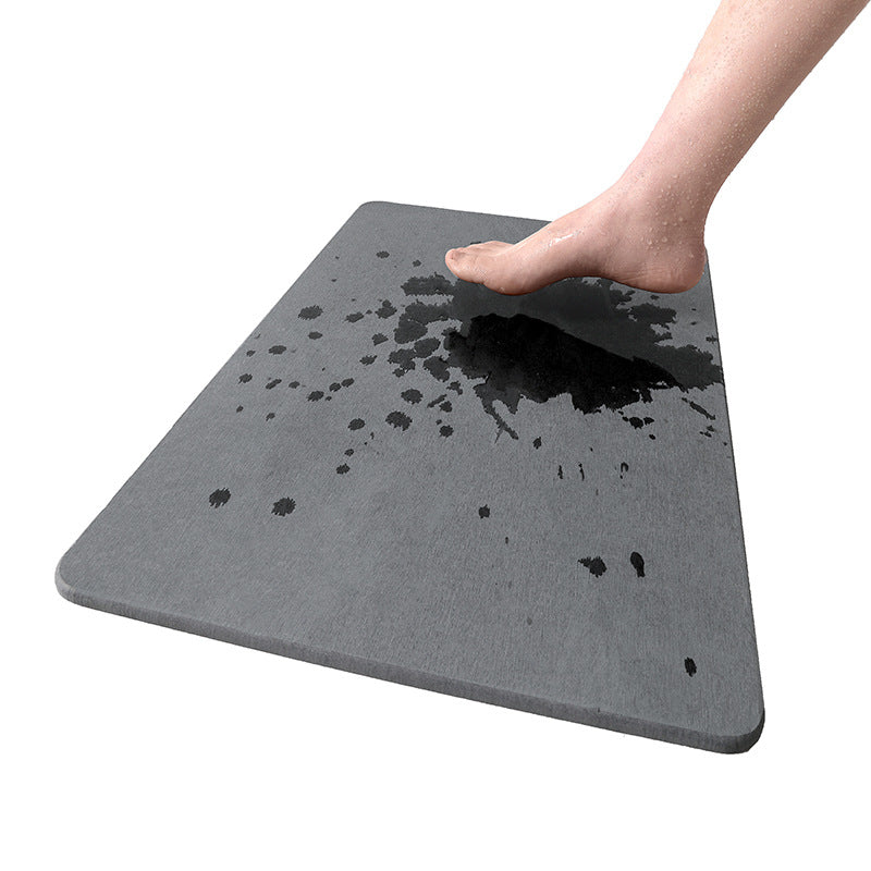 Diatomaceous Earth Bath Mat, Quick Dry Non-Slip Absorbent Bathroom Floor Mat