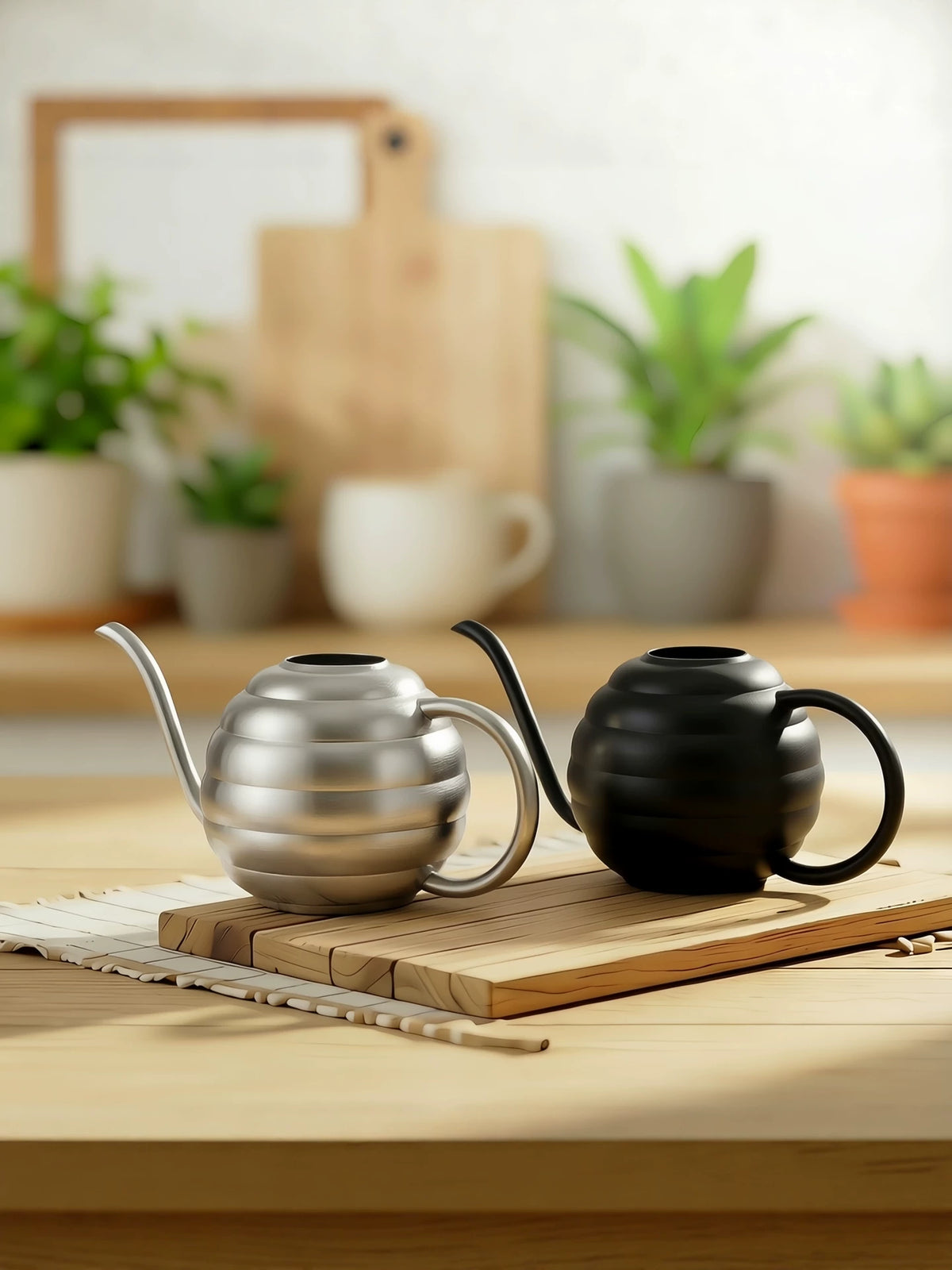 Stainless Steel Wave Ball Watering Can for Indoor Plants, Mini Succulent Spray Bottle, Home Balcony Sprinkler for Kids