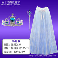 Magician Wizard Costume Set with Hat, Cape, and Wand for Performances and Parties