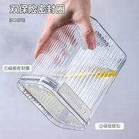 Food Grade Airtight Storage Containers for Grains, Dry Goods, Kitchen Pantry Organization, Clear Plastic