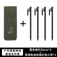 Heavy-Duty Steel Tent Stakes for Outdoor Camping and Canopy Securing