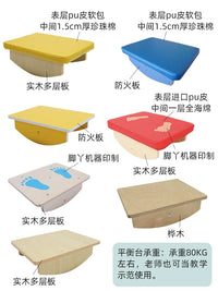 Wooden Balance Board for Kids, Sensory Integration Training Rocker Toy, Vestibular Rehabilitation Equipment