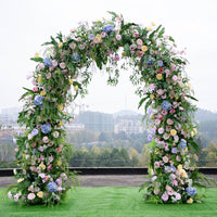 Monet Garden Style Arch Floral Arrangement with Stand for Outdoor Weddings & Photography