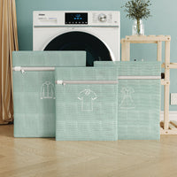 Embroidered Thick Double-Layer Laundry Bag for Delicates
