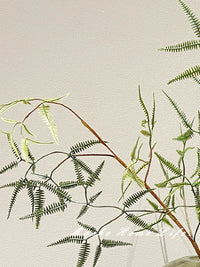 Artificial Fern and Retro Vase Set for Home Decor and Photography