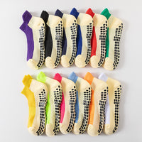 Unisex Cotton Anti-Slip Yoga Pilates Socks for Autumn/Winter - Sweat-Absorbent & Odor-Resistant