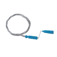 Spring Steel Wire Drain Clog Remover, Manual Pipe Dredging Tool for Toilet and Sewer, Hand-Crank Snake Auger for Blocked Drains