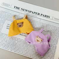 10cm Overall Doll Clothes for 14cm Plush Dog Labubu Doll Replacement Outfit