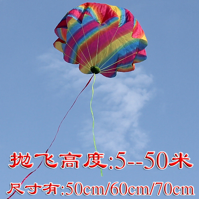 Hand Throw Parachute Toy for Kids, Outdoor Flying Parachute for Parent-Child Play
