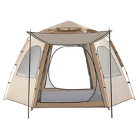 Automatic Hexagonal Pop-Up Camping Tent, Waterproof Sun Protection, Portable for Outdoor Park Travel