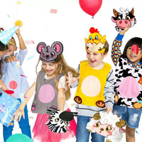 Kids Animal Costume Set with Headpiece for Stage Performance, Halloween, and Parties