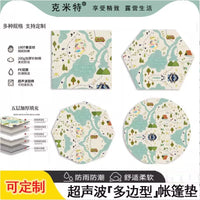 Hexagonal Outdoor Picnic Mat, Thickened Moisture-Proof Camping Blanket for Infants and Family