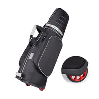 Foldable Hard Shell Golf Travel Bag with Wheels - ABS & 1680D Nylon for Club Protection