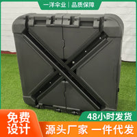 Outdoor Beach Umbrella Base Water/Sand Filled Cross Stand with Ground Fork