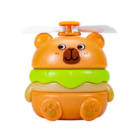 Portable USB Rechargeable Mini Hamburger Fan for Desk or Kids' Gift