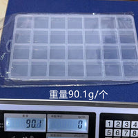 28-Grid Bead Storage Box with Fixed Dividers for Jewelry, Nail Art, and Small Parts