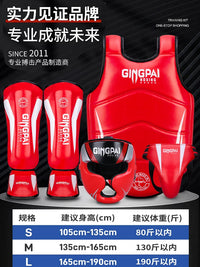 Professional Boxing Muay Thai MMA Taekwondo Training Protective Gear Set for Adults & Kids