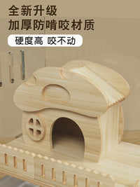 Hamster Cage Acrylic Transparent Anti-Bite Luxury Villa Large Pet Habitat