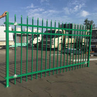 Wrought Iron Style Zinc Steel Garden Fence Panel for Villas and Yards, Outdoor Decorative Boundary Railing