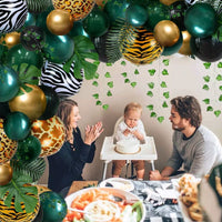 Jungle Animal Theme Balloon Arch Kit for Birthday Baby Shower Party Decorations