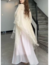 Vintage Lace Hollow Out Tassel Sun Protection Cardigan for Women
