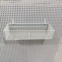 Pegboard Basket Storage Bins and Hooks for Supermarket Shelves and Wall Organizers