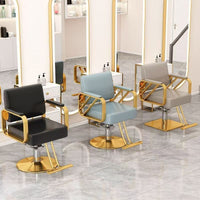 Commercial Salon Chair, Height Adjustable Barber Chair with Footrest, Modern Minimalist Styling Hair Chair for Stylists