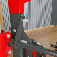 Smith Machine Squat Rack with High/Low Pulley for Home Gym Weightlifting and Comprehensive Training