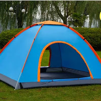 Automatic Pop-Up Camping Tent for 2-4 People, Waterproof Outdoor Shelter