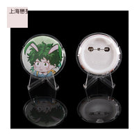 60/63mm Clear Round Heart Self-Adhesive Bags for Anime Badge Pin Brooch Pendant Storage & Protection