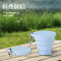 Food Grade Silicone Collapsible Travel Cup Portable for Camping and Outdoor Use