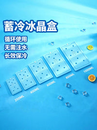 Reusable Ice Packs for Coolers, Portable Air Conditioners, and Pet Cooling - Various Sizes