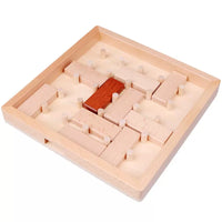 Sliding Block Puzzle Brain Teaser for Adults and Kids, Spatial Thinking Educational Toy