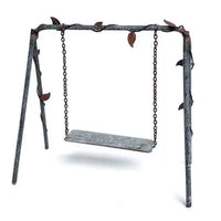 Metal Iron Art Birdhouse Garden Stake Decor for Micro Landscape & Floral Arrangements