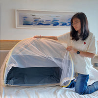 Portable Pop-Up Blackout Mosquito Net Tent for Travel, Outdoor, Hotel, Dorm, Nap