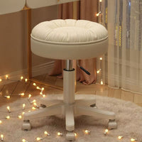 Adjustable Swivel Salon Stool with Wheels for Beauty, Hair, and Nail Technicians