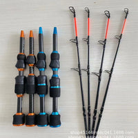 Carbon Ice Fishing Rod Solid Ultra-Hard Winter Tent Rod Large Guide Ring Mini Fishing Rod